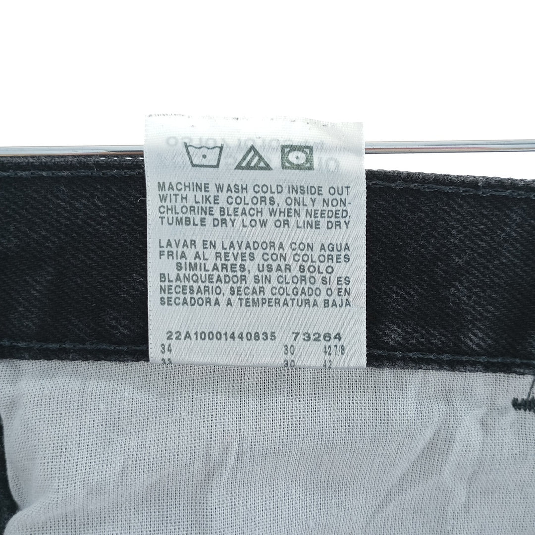 Rustler Black Denim Straight Denim Pants for Men, W31 equivalent cotton black type Vintage Second Hand