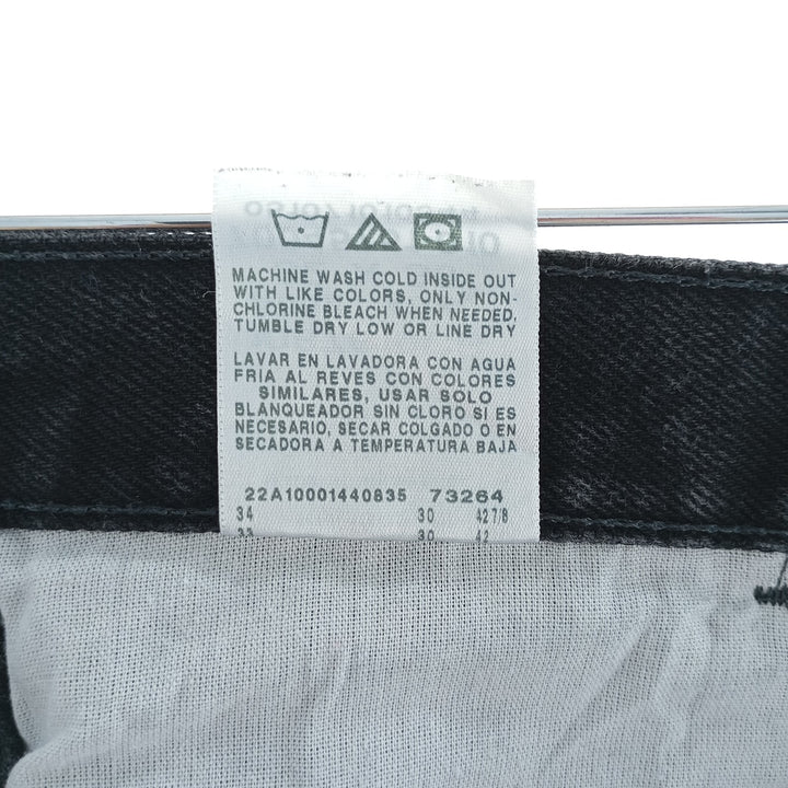 Rustler Black Denim Straight Denim Pants for Men, W31 equivalent cotton black type Vintage Second Hand