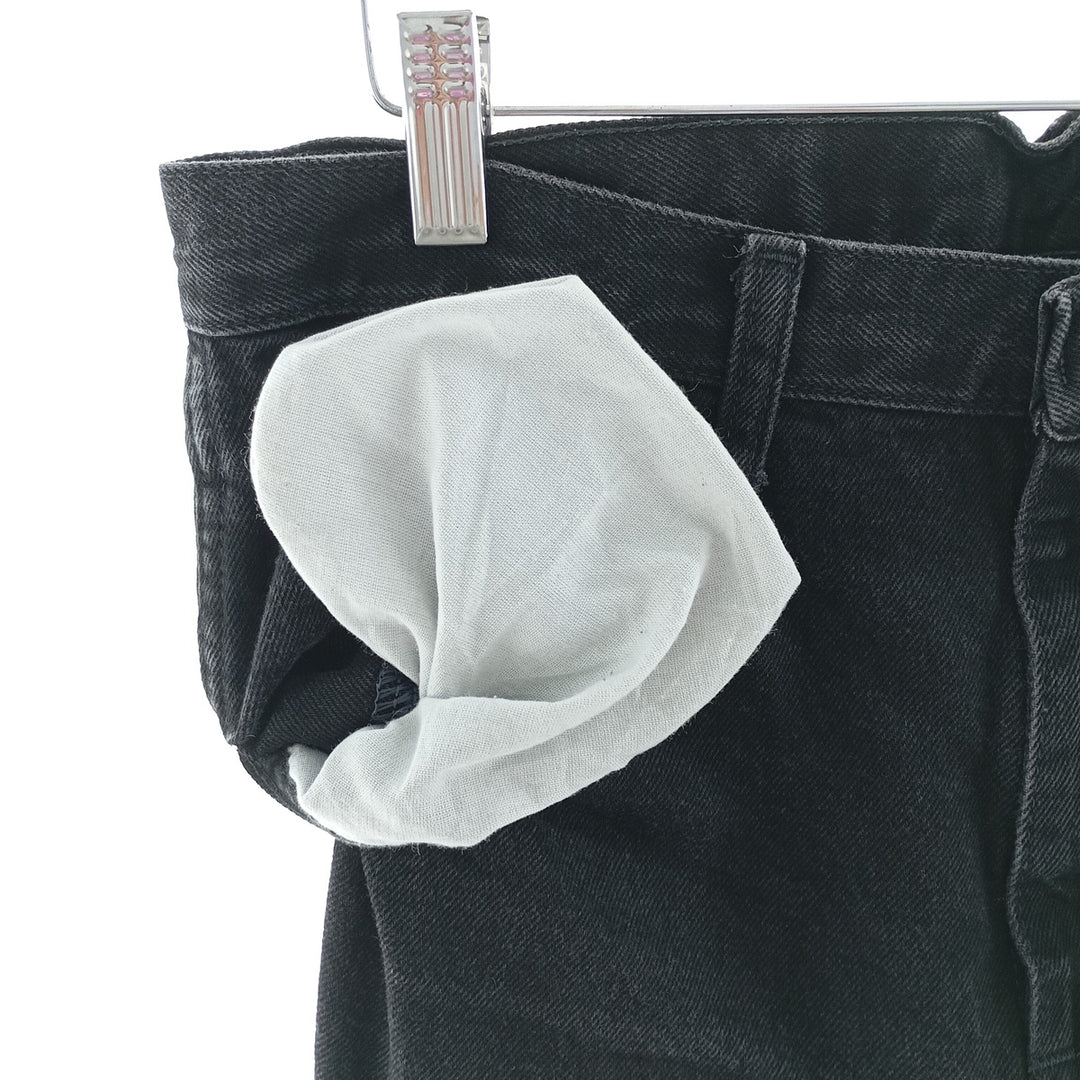 Rustler Black Denim Straight Denim Pants for Men, W31 equivalent cotton black type Vintage Second Hand