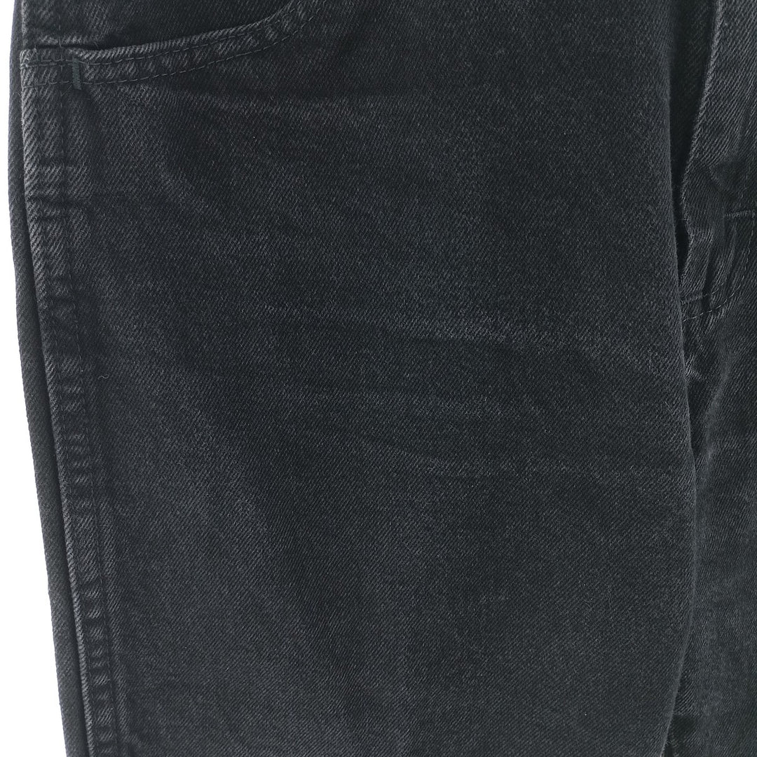 Rustler Black Denim Straight Denim Pants for Men, W31 equivalent cotton black type Vintage Second Hand