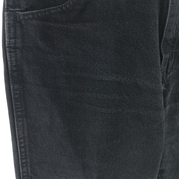 Rustler Black Denim Straight Denim Pants for Men, W31 equivalent cotton black type Vintage Second Hand