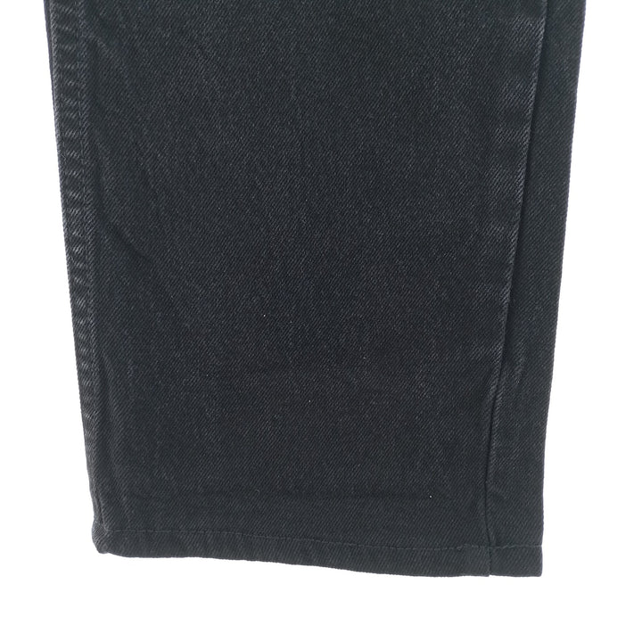 Rustler Black Denim Straight Denim Pants for Men, W31 equivalent cotton black type Vintage Second Hand