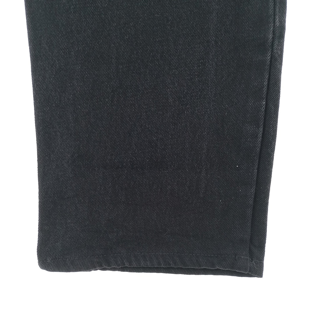 Rustler Black Denim Straight Denim Pants for Men, W31 equivalent cotton black type Vintage Second Hand