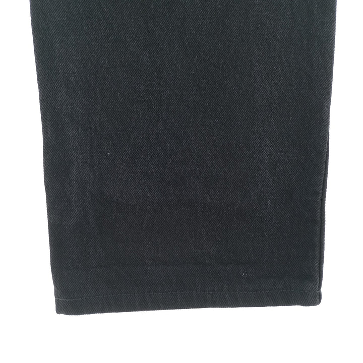 Rustler Black Denim Straight Denim Pants for Men, W31 equivalent cotton black type Vintage Second Hand