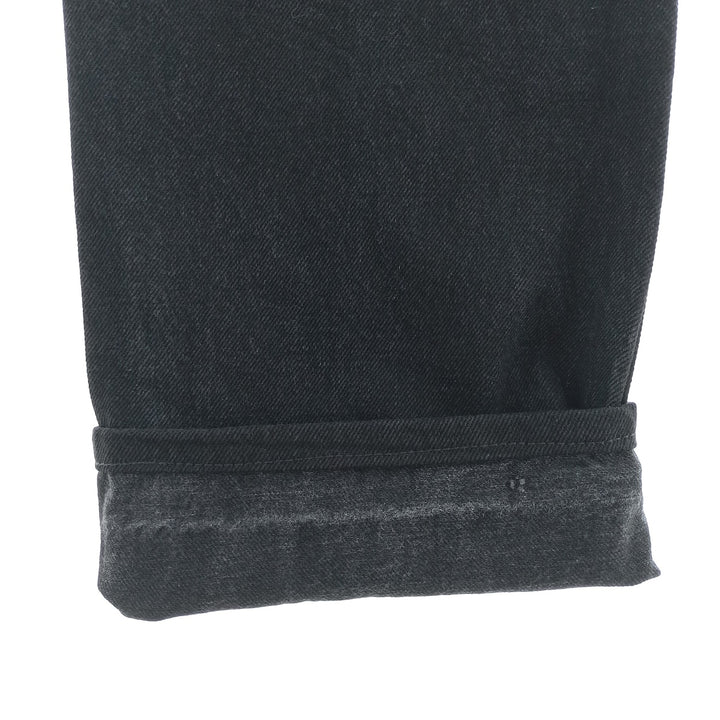 Rustler Black Denim Straight Denim Pants for Men, W31 equivalent cotton black type Vintage Second Hand