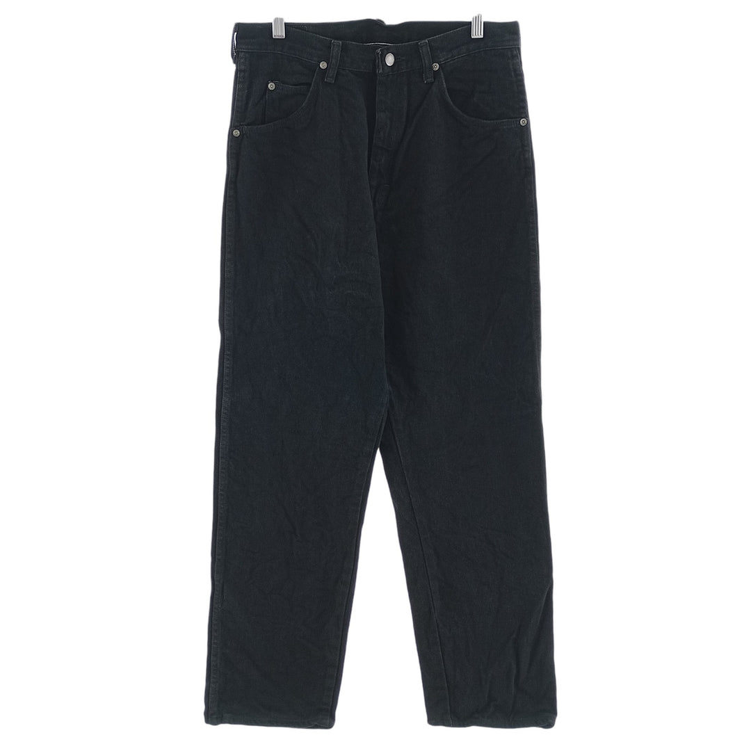 Wrangler Black Denim Straight Denim Pants Men's W31 cotton black type Vintage Second Hand