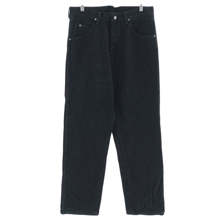 Wrangler Black Denim Straight Denim Pants Men's W31 cotton black type Vintage Second Hand