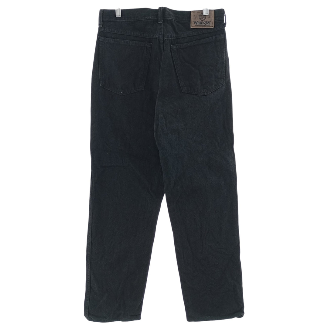 Wrangler Black Denim Straight Denim Pants Men's W31 cotton black type Vintage Second Hand