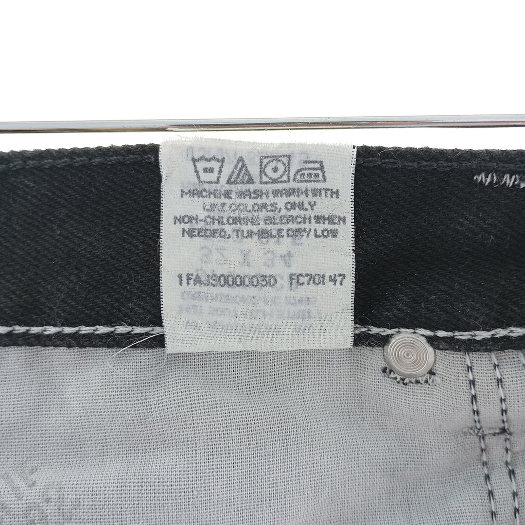 Wrangler Black Denim Straight Denim Pants Men's W31 cotton black type Vintage Second Hand
