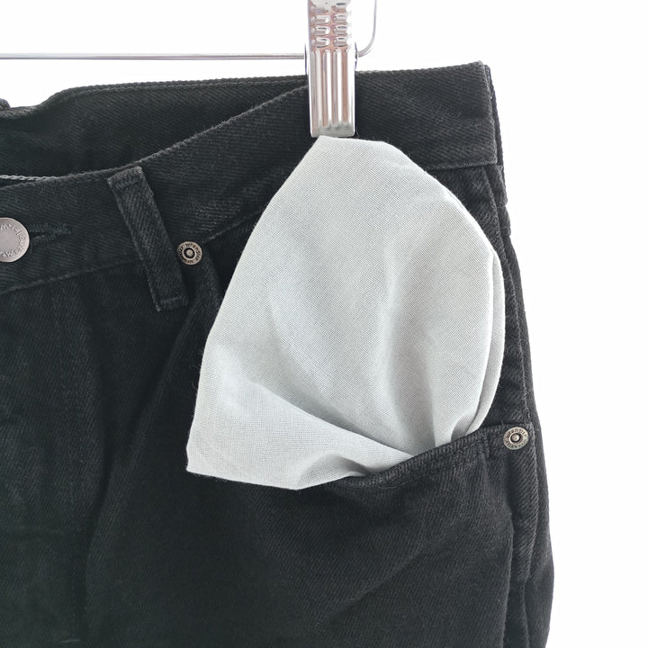 Wrangler Black Denim Straight Denim Pants Men's W31 cotton black type Vintage Second Hand