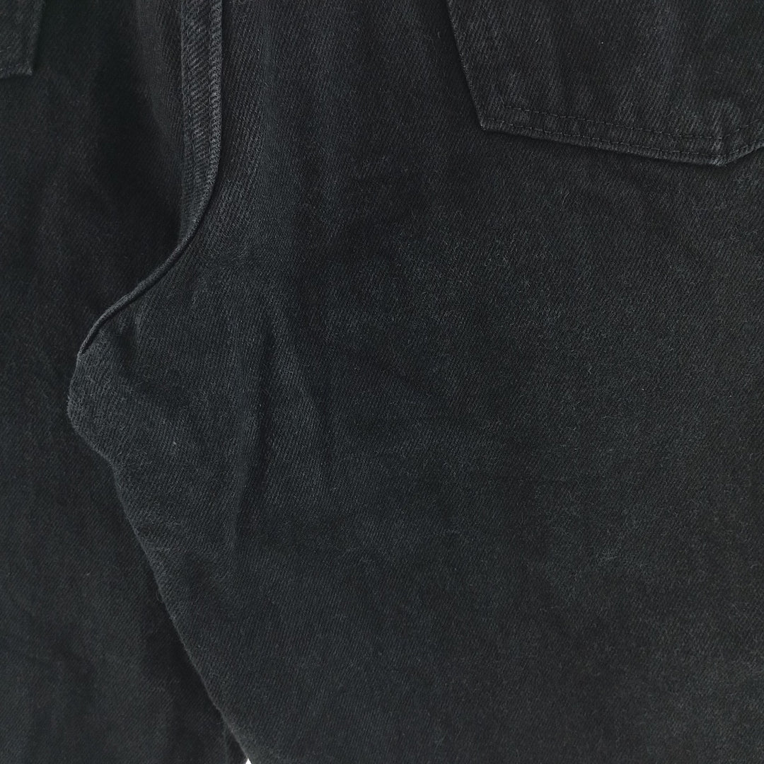 Wrangler Black Denim Straight Denim Pants Men's W31 cotton black type Vintage Second Hand