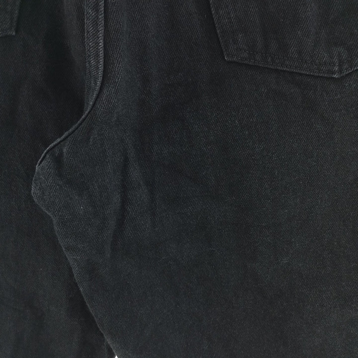Wrangler Black Denim Straight Denim Pants Men's W31 cotton black type Vintage Second Hand