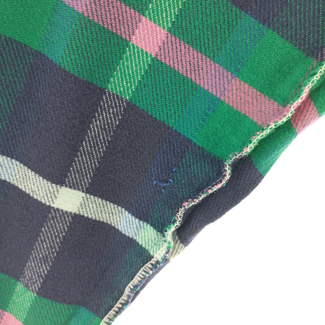 70'S Five Brother Long Sleeve Flannel Check Shirt Made in USA Men's L Size Vintage /eaa404846