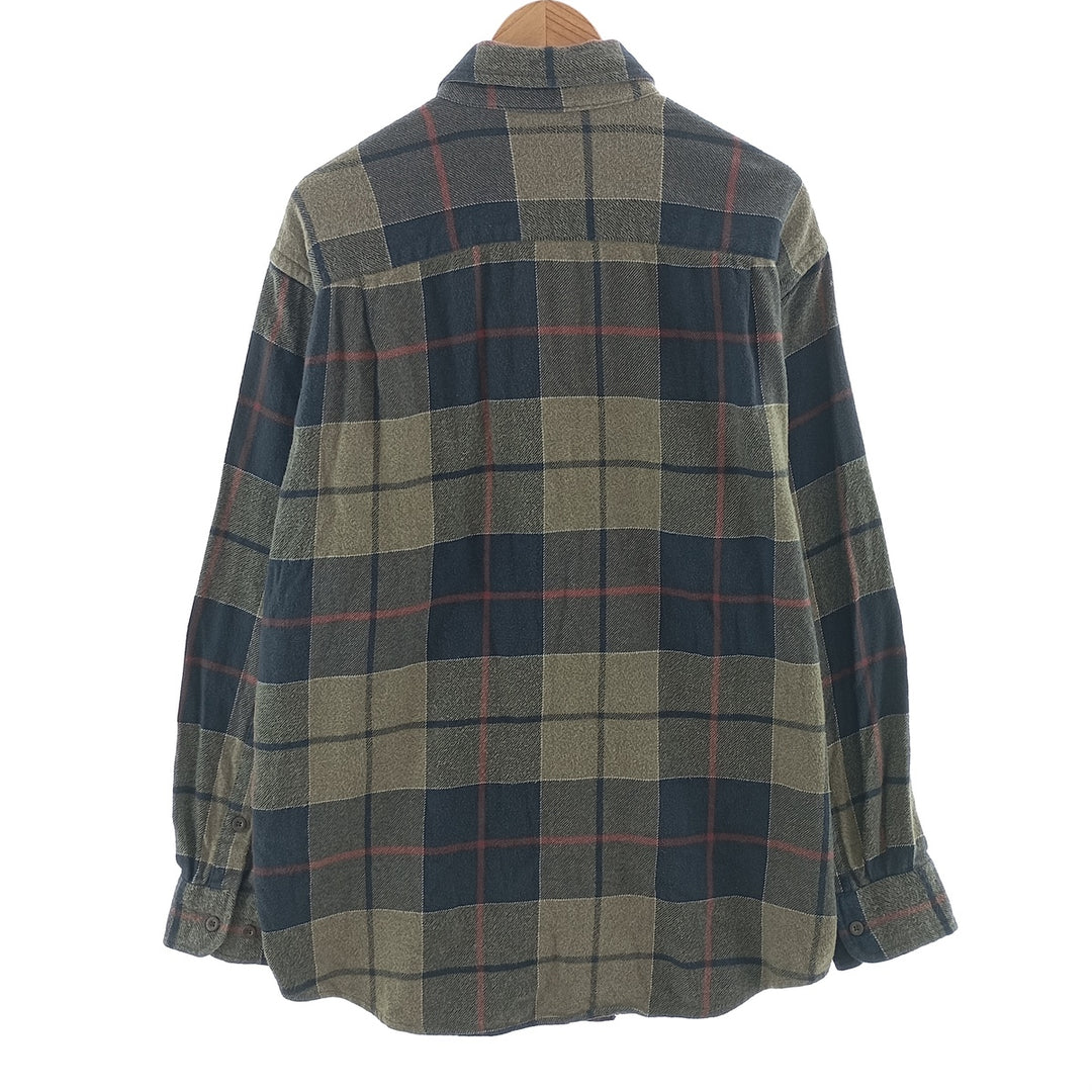 ORVIS Long Sleeve Button Down Flannel Check Shirt Men's Size L /eaa404848