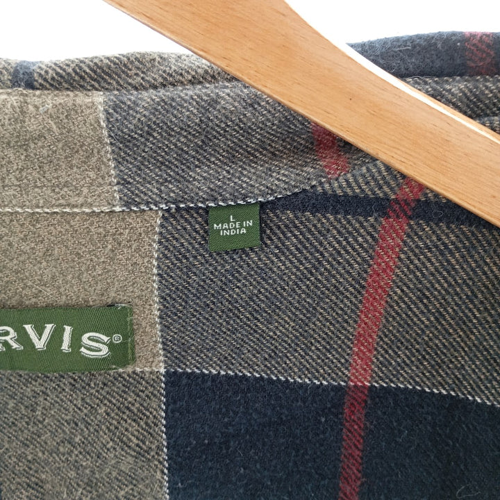 ORVIS Long Sleeve Button Down Flannel Check Shirt Men's Size L /eaa404848