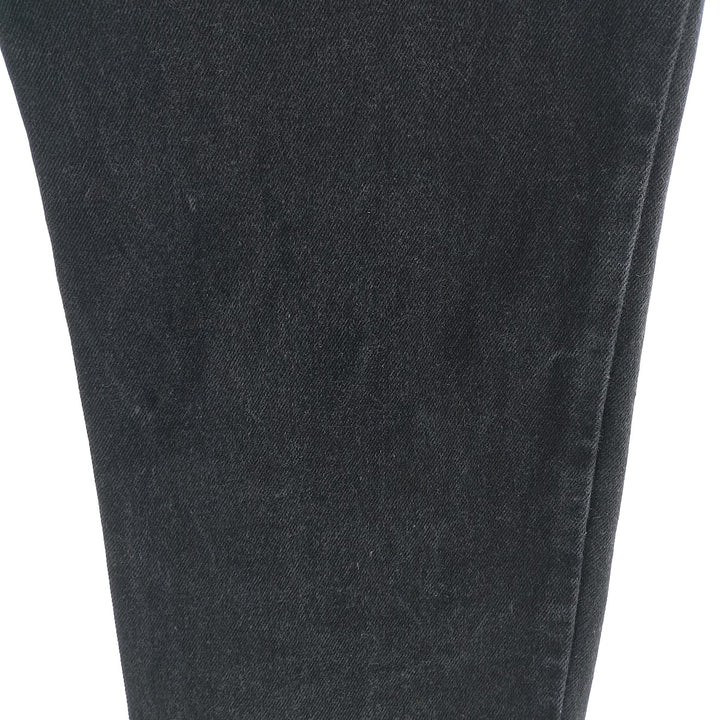 90'S Levi's 550 Relaxed Fit Tapered Leg Black Denim Tapered Denim Pants Made in USA Women's L (w28) cotton black type Vintage Second Hand