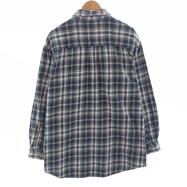 Field and Stream Long Sleeve Flannel Check Shirt, Men's XL unclear blue type Vintage Second Hand