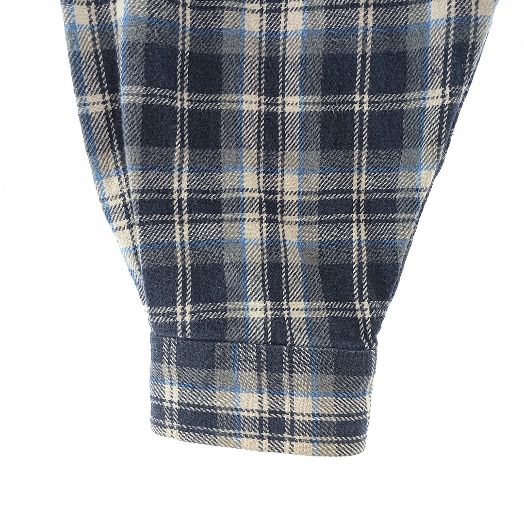 Field and Stream Long Sleeve Flannel Check Shirt, Men's XL unclear blue type Vintage Second Hand