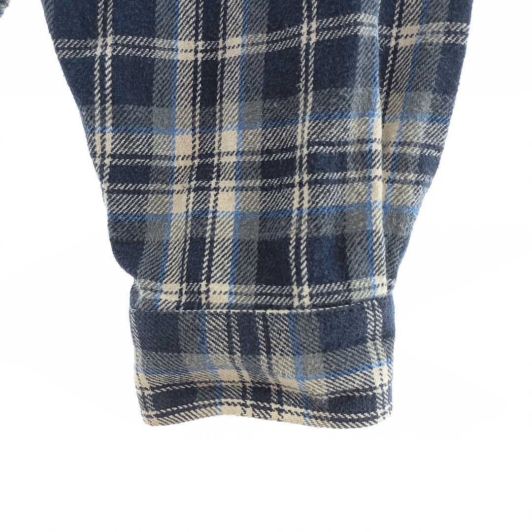 Field and Stream Long Sleeve Flannel Check Shirt, Men's XL unclear blue type Vintage Second Hand