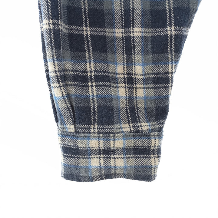 Field and Stream Long Sleeve Flannel Check Shirt, Men's XL unclear blue type Vintage Second Hand
