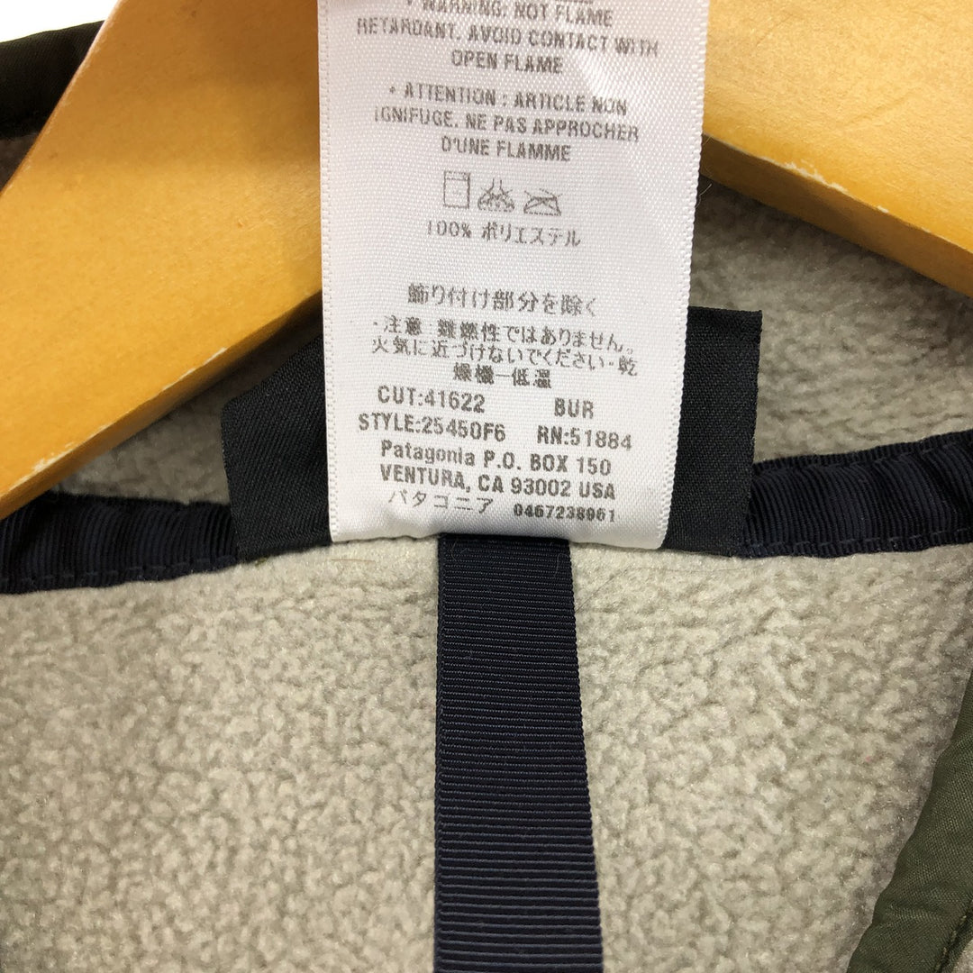 00'S Patagonia Synchilla Snap T 25450F6 Half Snap Fleece Pullover Men's M size polyester Beige type Vintage Second Hand