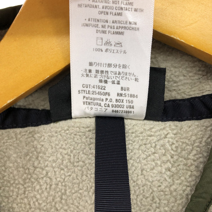 00'S Patagonia Synchilla Snap T 25450F6 Half Snap Fleece Pullover Men's M size polyester Beige type Vintage Second Hand