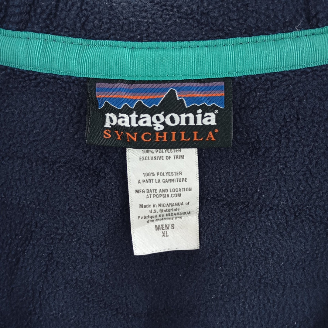 Patagonia SYNCHILLA Snap-T 25461FA13 Half-Snap Fleece Pullover Hoodie Men's XL equivalent /eaa404932