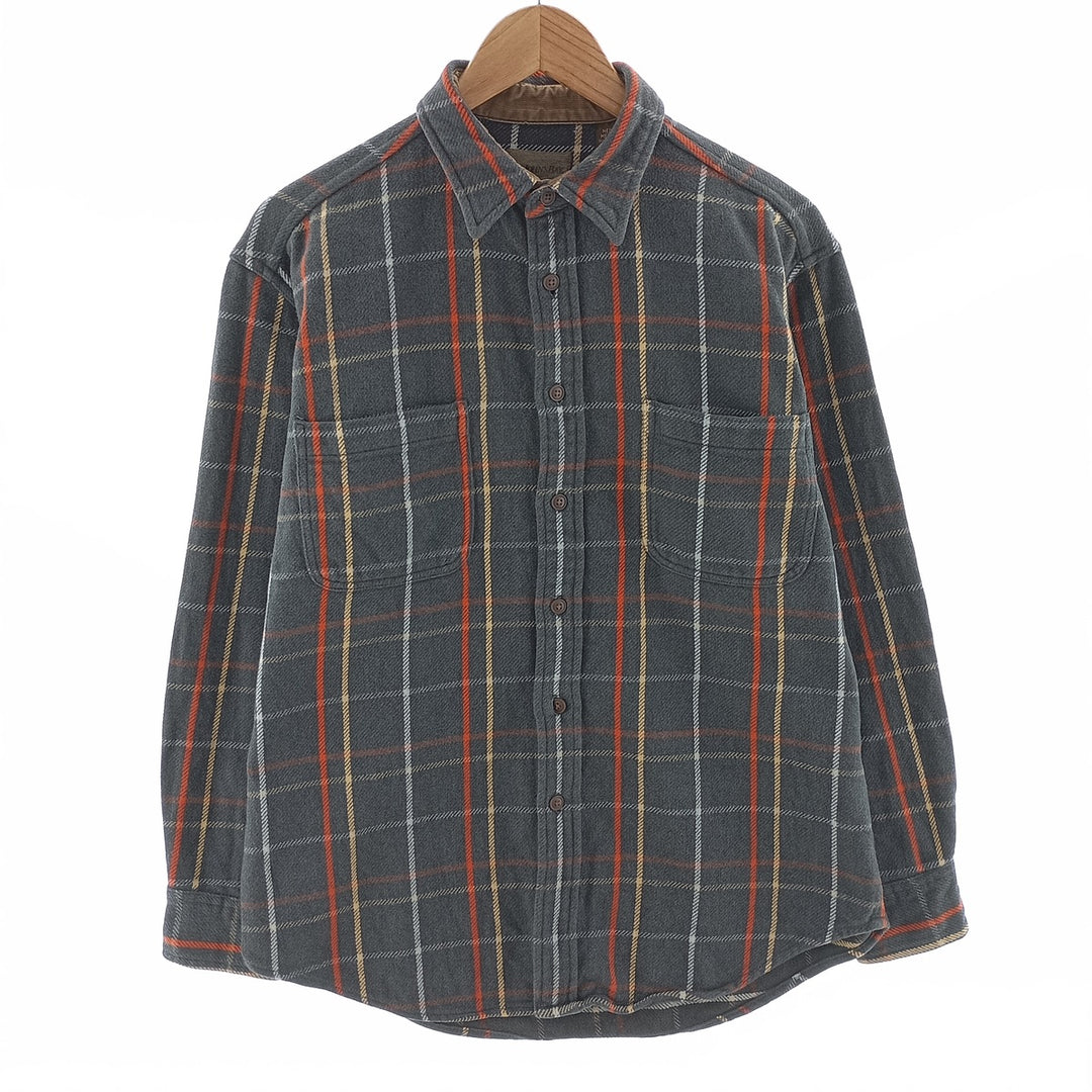 90s~00'S ST.JOHN'S BAY Long Sleeve Flannel Check Shirt Men's M Size /eaa404948