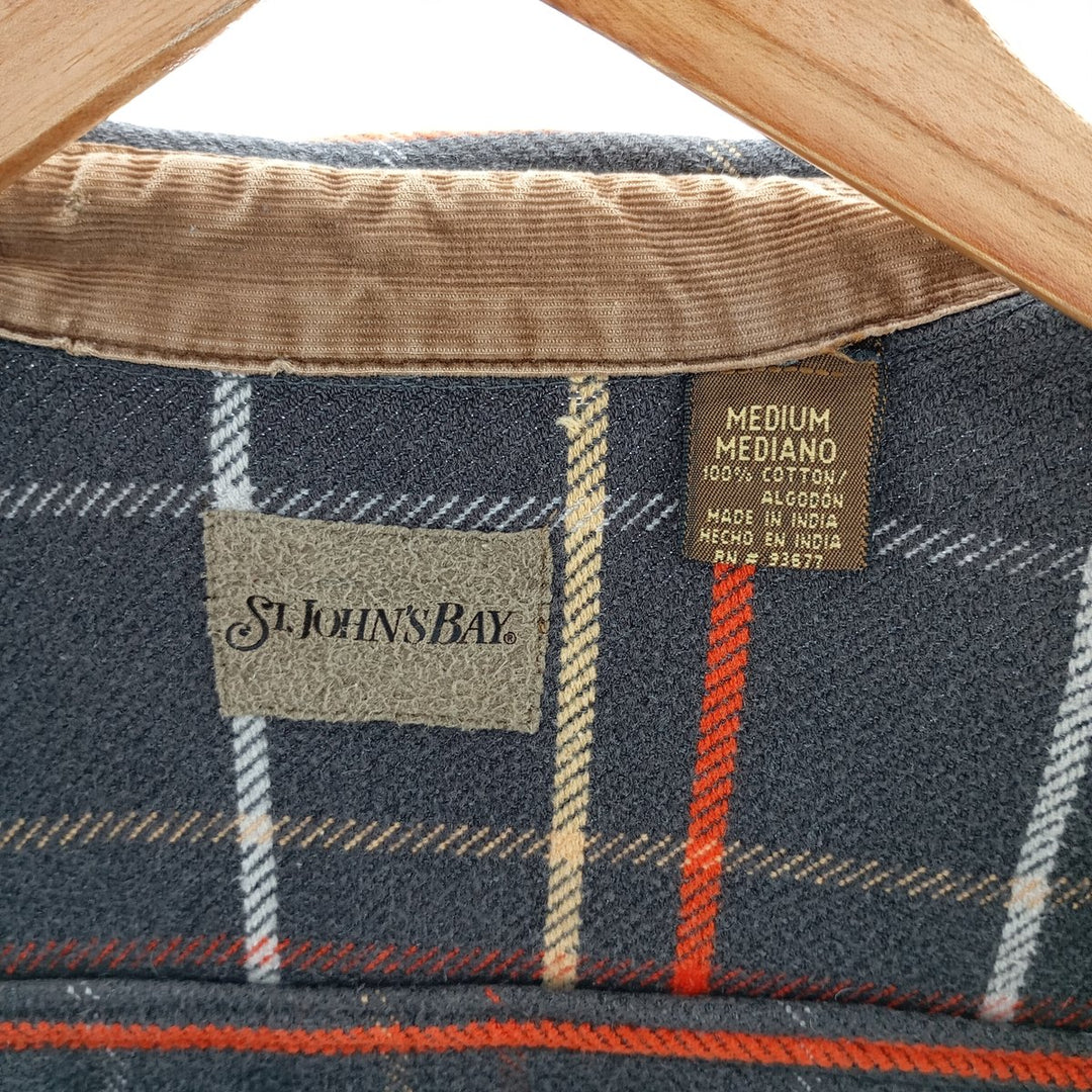 90s~00'S ST.JOHN'S BAY Long Sleeve Flannel Check Shirt Men's M Size /eaa404948