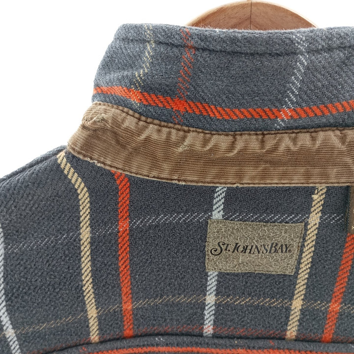 90s~00'S ST.JOHN'S BAY Long Sleeve Flannel Check Shirt Men's M Size /eaa404948