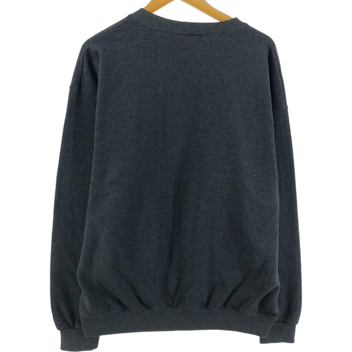 Vintage 90'S Cheetah Mervyns plain sweatshirt, made in the USA, size L, men's cotton gray type Vintage Second Hand