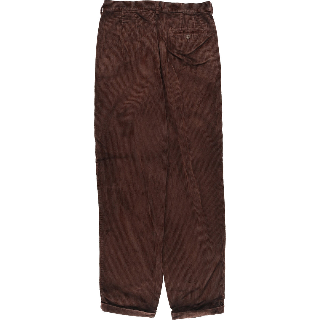 Eddie Bauer Two-pleat Wide Ribbed Corduroy Pants Women's W31 [Eluru] /eaa405104