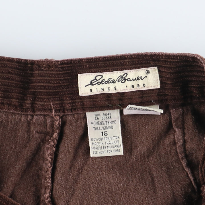 Eddie Bauer Two-pleat Wide Ribbed Corduroy Pants Women's W31 [Eluru] /eaa405104