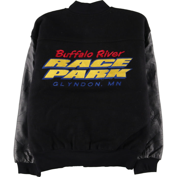 G WEAR Back Embroidery Leather Sleeve Wool Varsity Jacket Award Jacket Varsity Jacket Made in USA Men's M /eaa405133