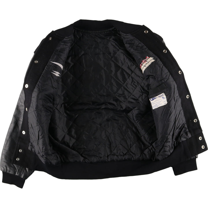 G WEAR Back Embroidery Leather Sleeve Wool Varsity Jacket Award Jacket Varsity Jacket Made in USA Men's M /eaa405133