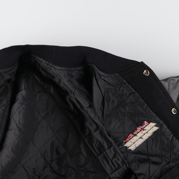 G WEAR Back Embroidery Leather Sleeve Wool Varsity Jacket Award Jacket Varsity Jacket Made in USA Men's M /eaa405133