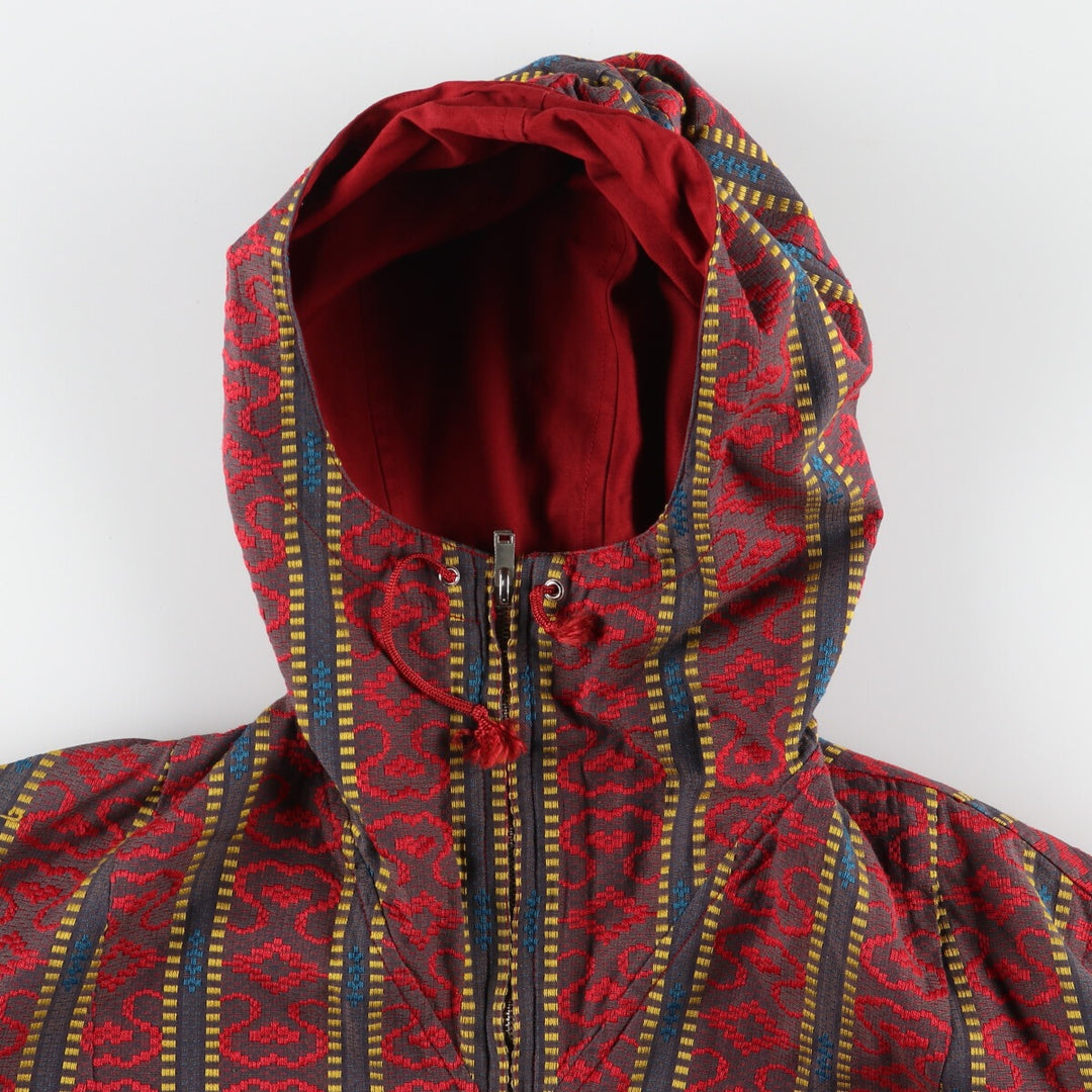 Wezet all-over print reversible cotton hoodie for men, size M /eaa405207