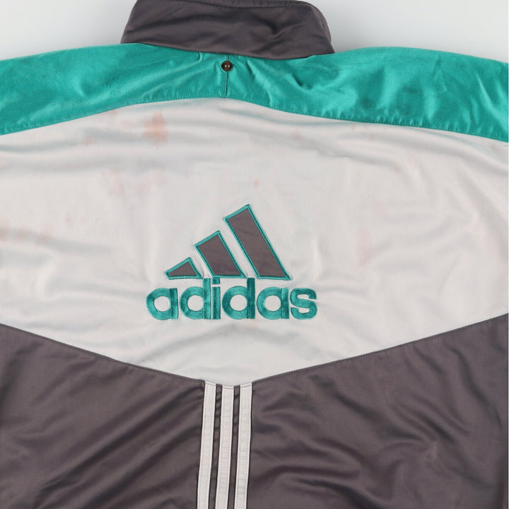 90'S Adidas Back Logo Jersey Track Jacket Men's L Vintage / eaa405354