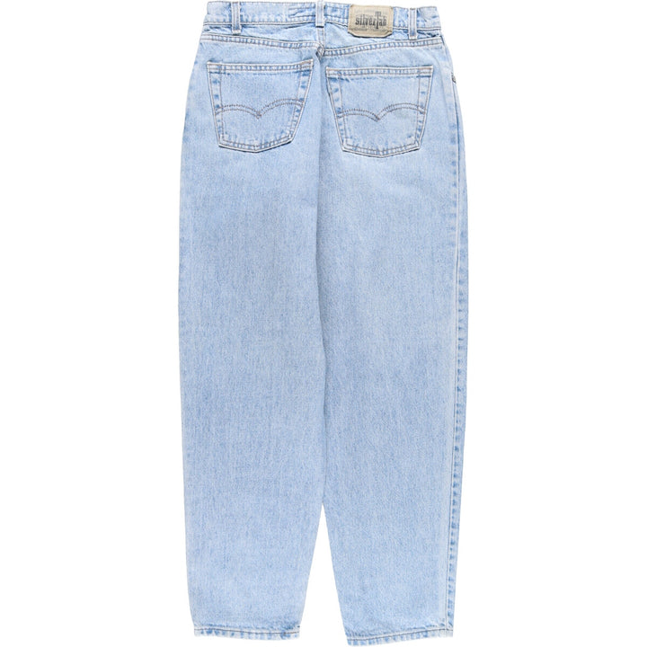 90'S Levi's Silver Tab BAGGY Tapered Denim Pants Made in USA Women's L (w30) Vintage /eaa405414