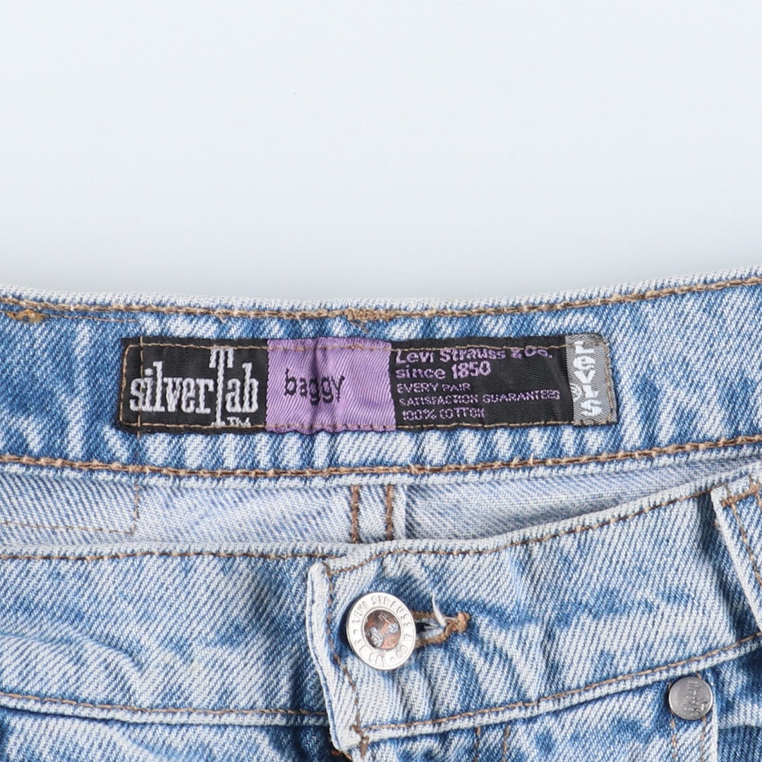 90'S Levi's Silver Tab BAGGY Tapered Denim Pants Made in USA Women's L (w30) Vintage /eaa405414