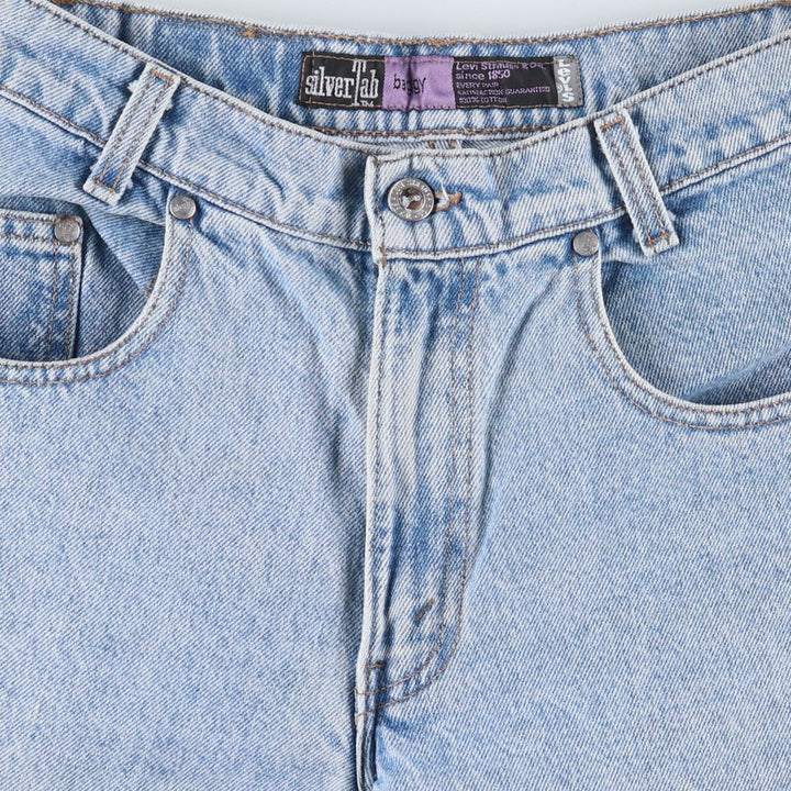 90'S Levi's Silver Tab BAGGY Tapered Denim Pants Made in USA Women's L (w30) Vintage /eaa405414