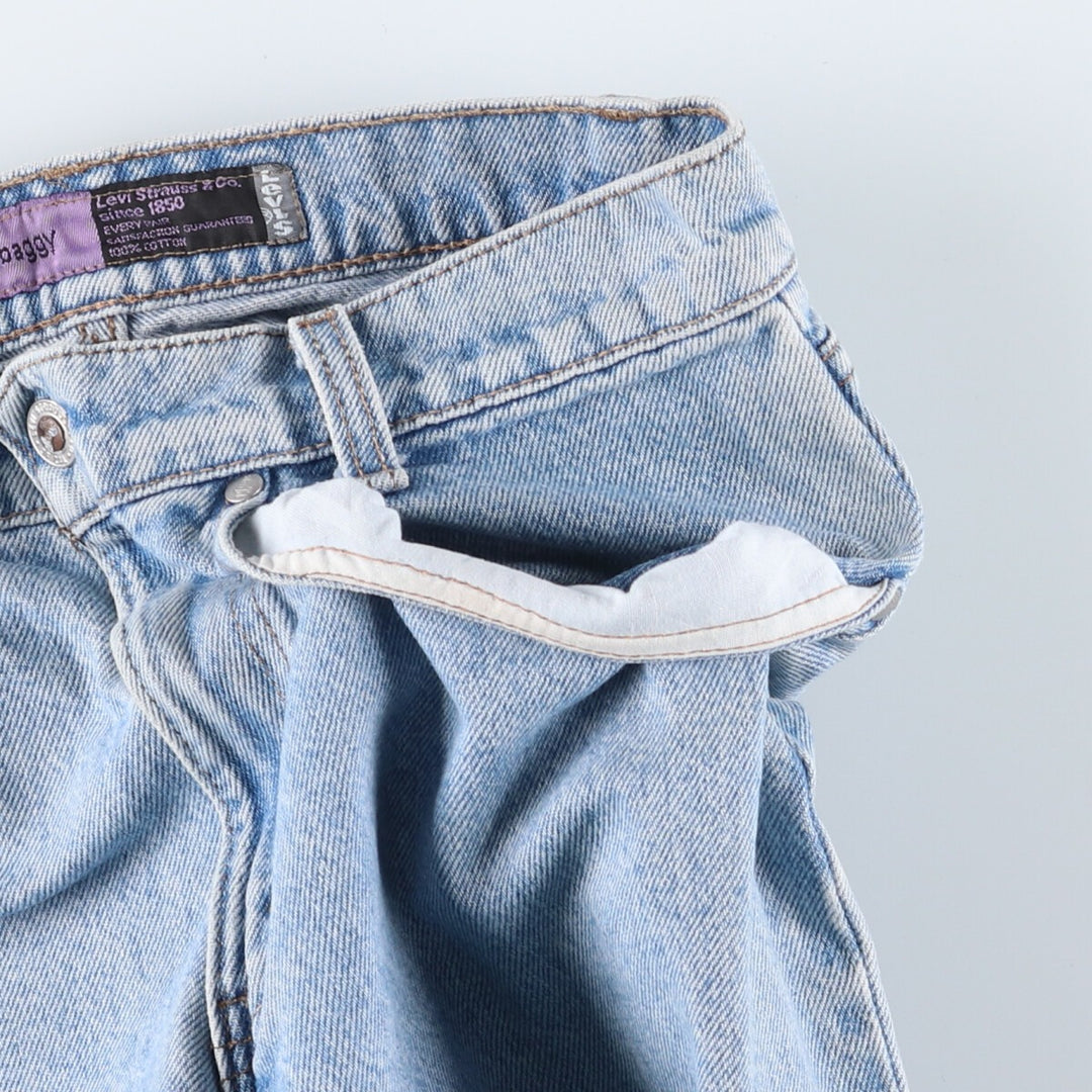 90'S Levi's Silver Tab BAGGY Tapered Denim Pants Made in USA Women's L (w30) Vintage /eaa405414