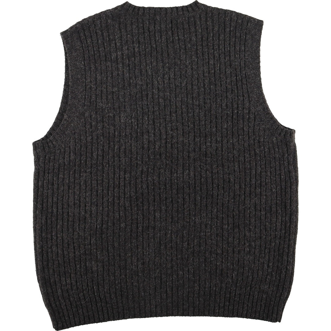 J.Crew V-neck wool knit vest, men's, S /eaa405525