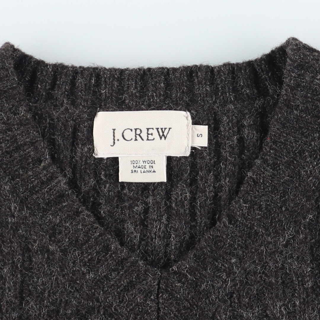 J.Crew V-neck wool knit vest, men's, S /eaa405525