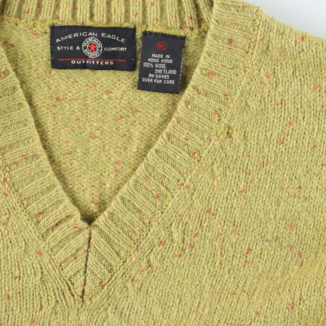 American Eagle AMERICAN EAGLE OUTFITTERS V-neck wool knit vest Men's XL /eaa405526