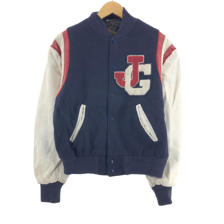 70'S Reed Leather Sleeve Wool Stadium Jacket Award Jacket Varsity Jacket Men's M Vintage /eaa405724