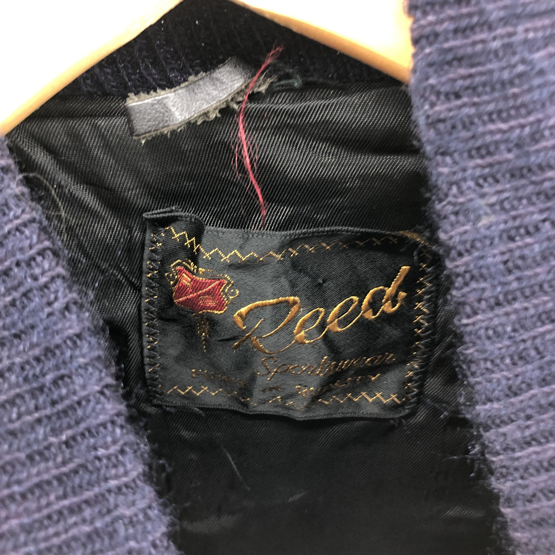 70'S Reed Leather Sleeve Wool Stadium Jacket Award Jacket Varsity Jacket Men's M Vintage /eaa405724