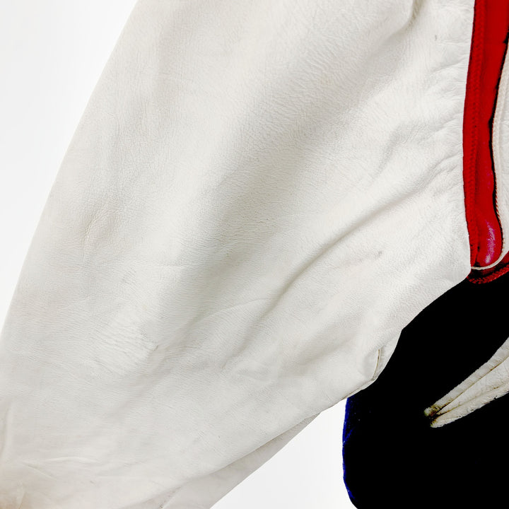 70'S Reed Leather Sleeve Wool Stadium Jacket Award Jacket Varsity Jacket Men's M Vintage /eaa405724