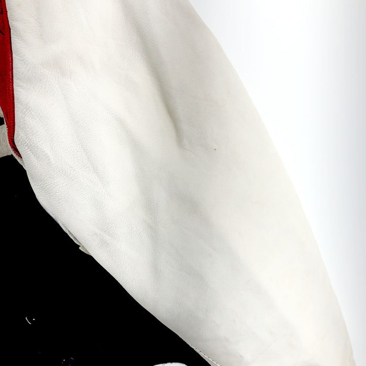 70'S Reed Leather Sleeve Wool Stadium Jacket Award Jacket Varsity Jacket Men's M Vintage /eaa405724