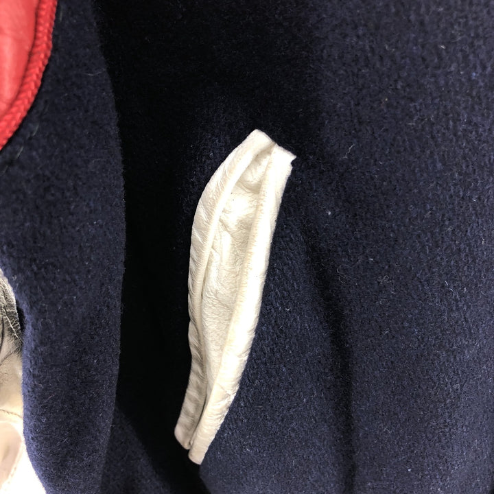 70'S Reed Leather Sleeve Wool Stadium Jacket Award Jacket Varsity Jacket Men's M Vintage /eaa405724